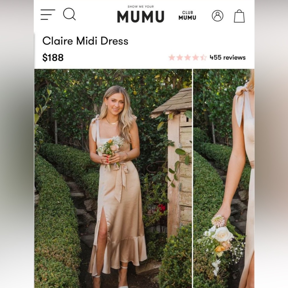 Show Me Your Mumu Champagne dress
